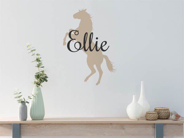 Wandtattoo Ellie mit Pferd