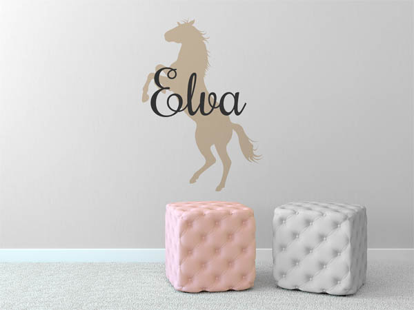 Wandtattoo Elva mit Pferd