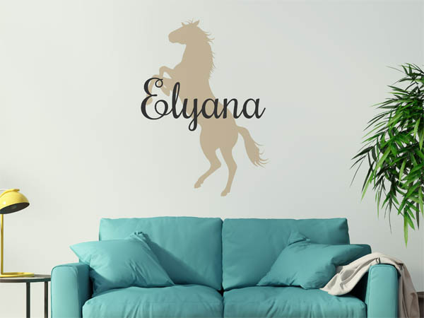 Wandtattoo Elyana mit Pferd