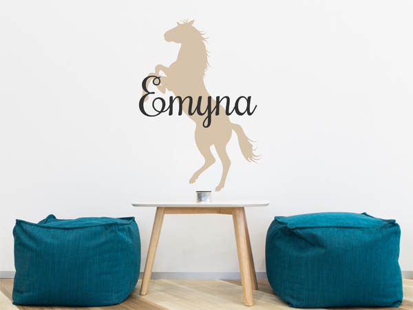 Wandtattoo Emyna mit Pferd