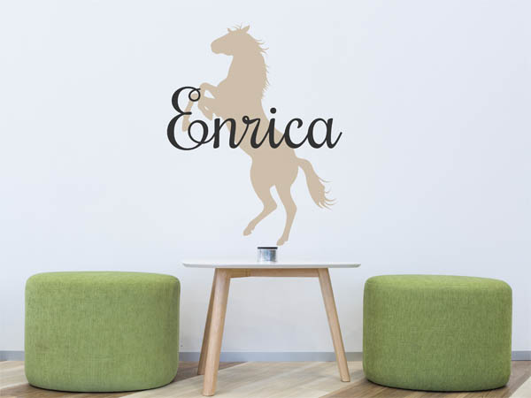 Wandtattoo Enrica mit Pferd