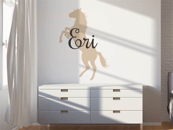 Wandtattoo Eri mit Pferd