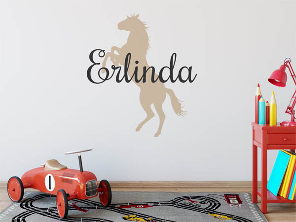 Wandtattoo Erlinda mit Pferd
