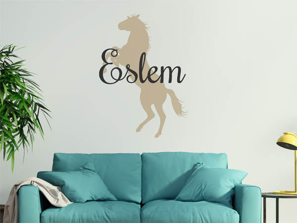 Wandtattoo Eslem mit Pferd