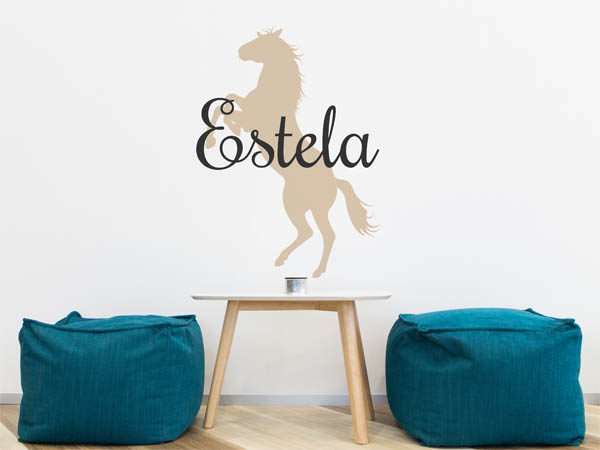 Wandtattoo Estela mit Pferd