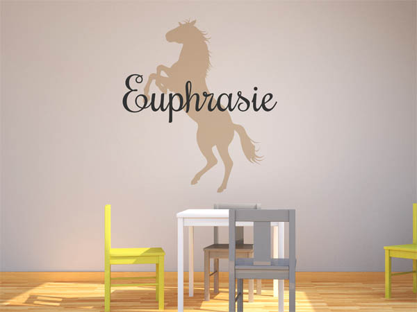 Wandtattoo Euphrasie mit Pferd