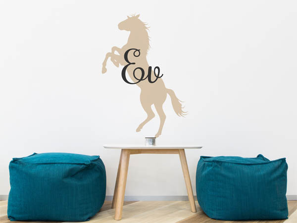 Wandtattoo Ev mit Pferd