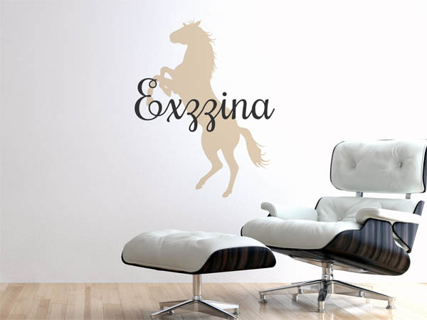 Wandtattoo Exzzina mit Pferd