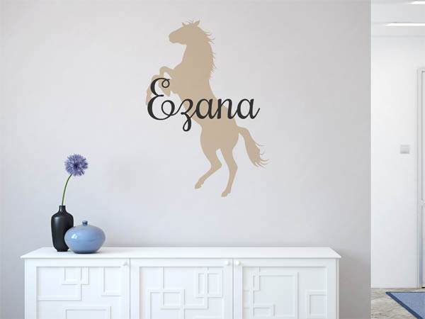 Wandtattoo Ezana mit Pferd