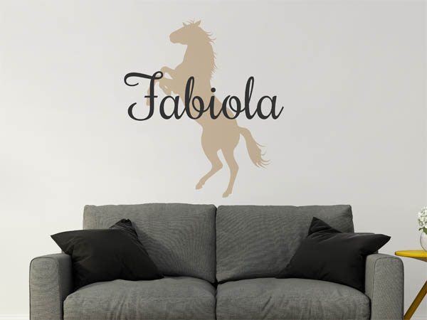 Wandtattoo Fabiola mit Pferd
