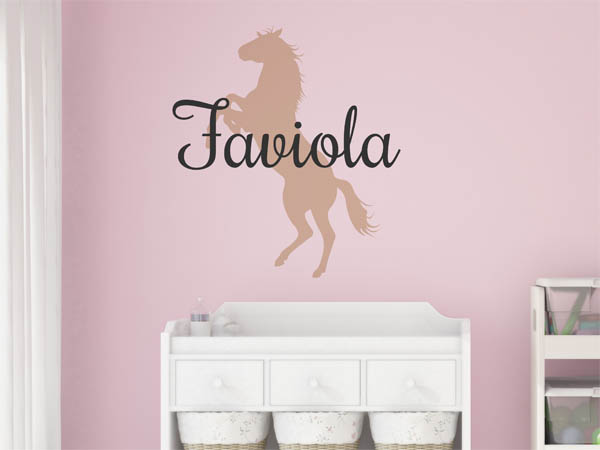 Wandtattoo Faviola mit Pferd