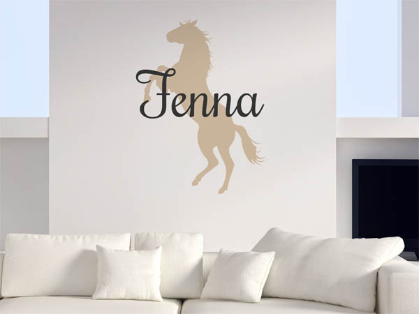Wandtattoo Fenna mit Pferd