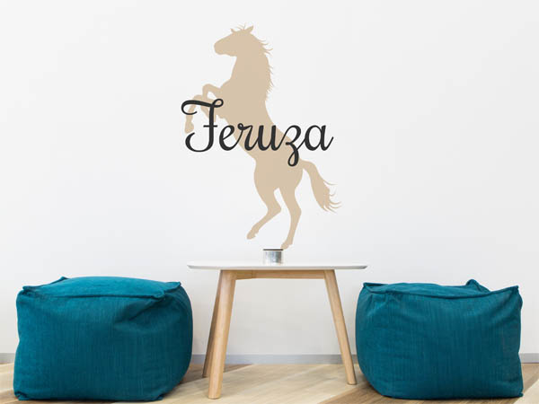 Wandtattoo Feruza mit Pferd