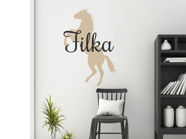 Wandtattoo Filka mit Pferd