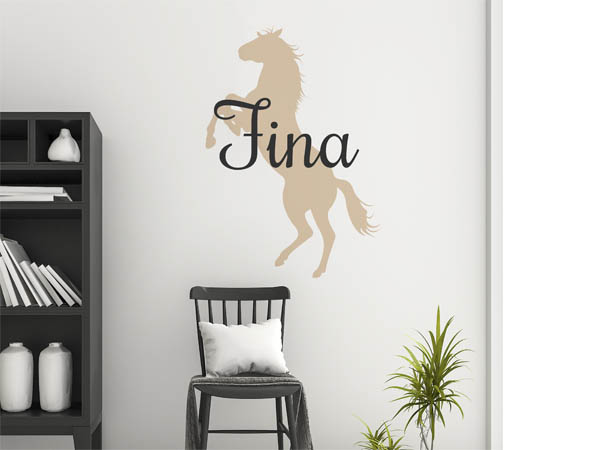 Wandtattoo Fina mit Pferd