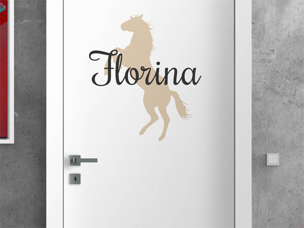 Wandtattoo Florina mit Pferd