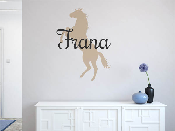 Wandtattoo Frana mit Pferd