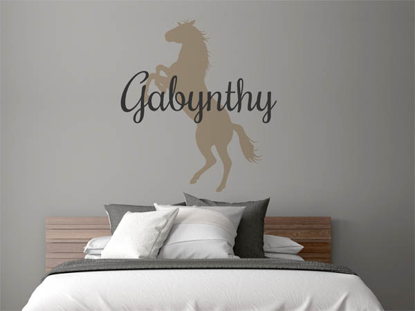 Wandtattoo Gabynthy mit Pferd