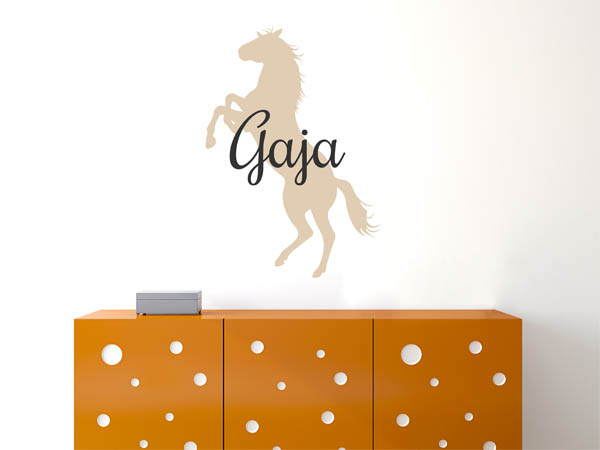 Wandtattoo Gaja mit Pferd