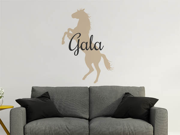 Wandtattoo Gala mit Pferd