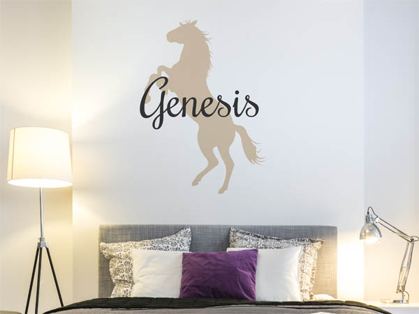 Wandtattoo Genesis mit Pferd