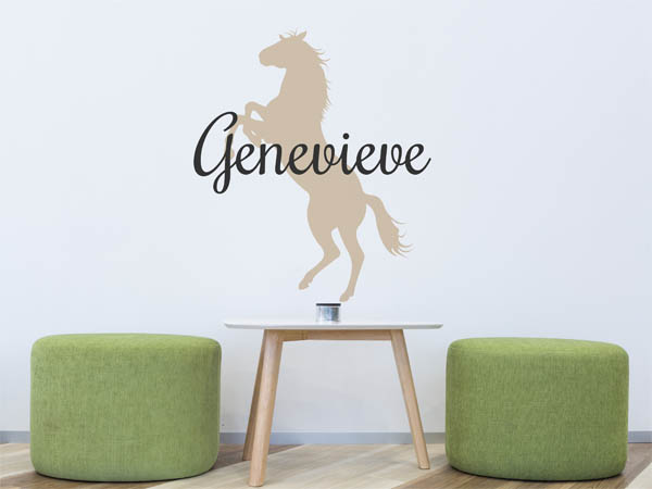 Wandtattoo Genevieve mit Pferd