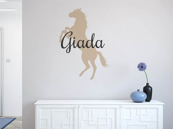 Wandtattoo Giada mit Pferd