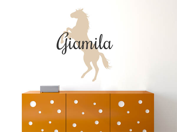 Wandtattoo Giamila mit Pferd