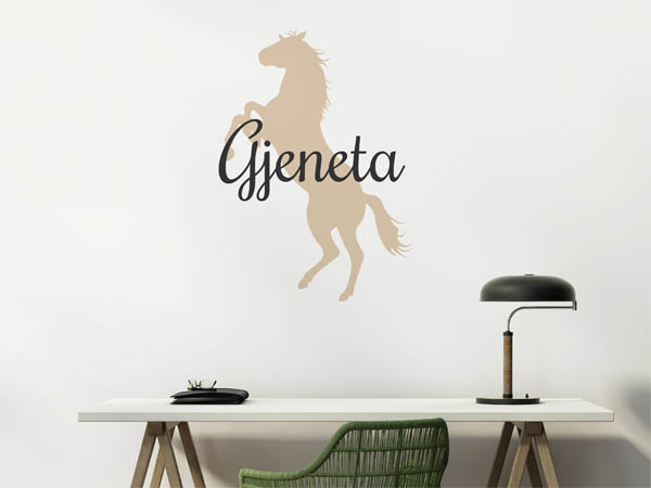 Wandtattoo Gjeneta mit Pferd