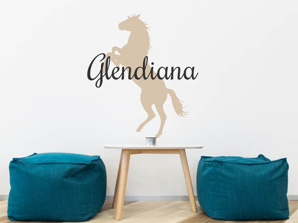 Wandtattoo Glendiana mit Pferd