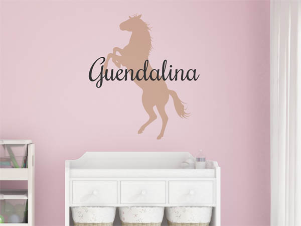 Wandtattoo Guendalina mit Pferd