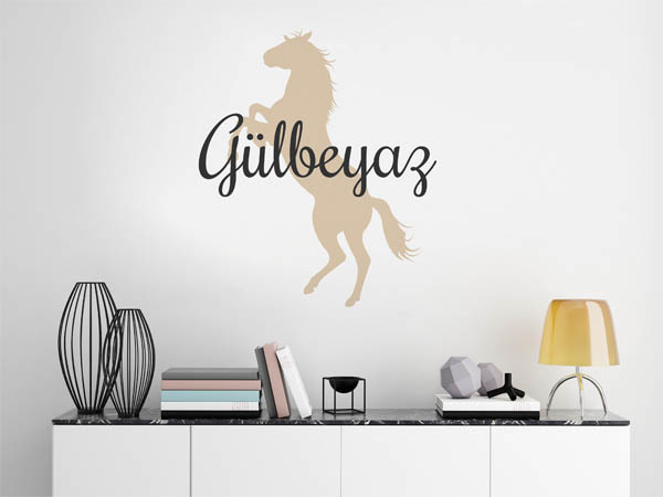 Wandtattoo Gülbeyaz mit Pferd