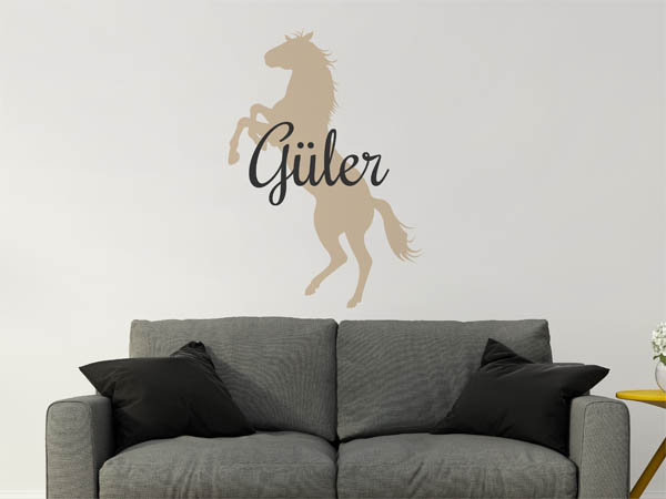 Wandtattoo Güler mit Pferd