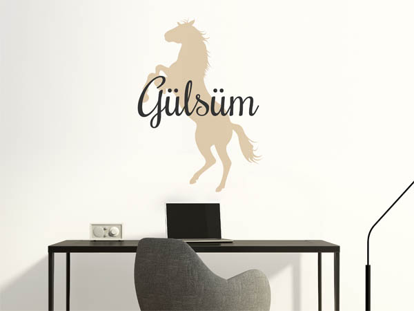Wandtattoo Gülsüm mit Pferd