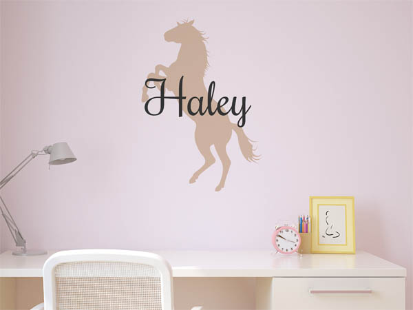 Wandtattoo Haley mit Pferd