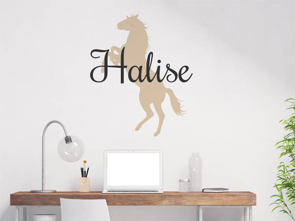 Wandtattoo Halise mit Pferd
