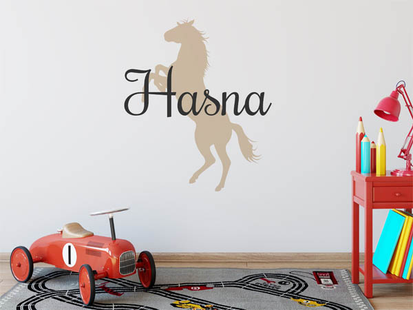 Wandtattoo Hasna mit Pferd