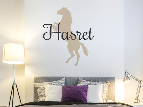 Wandtattoo Hasret mit Pferd