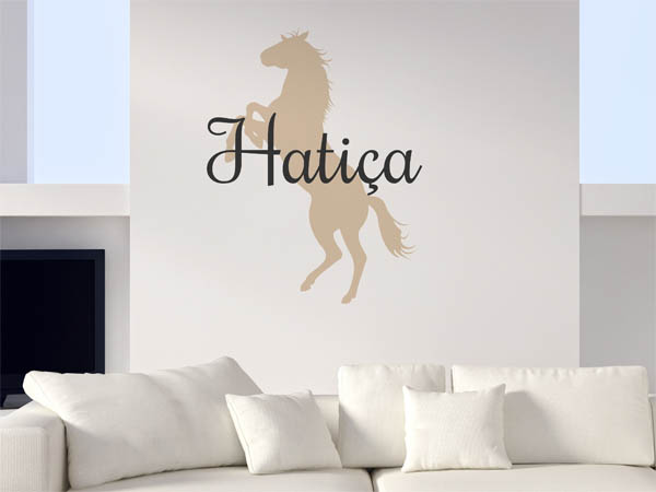 Wandtattoo Hatiça mit Pferd