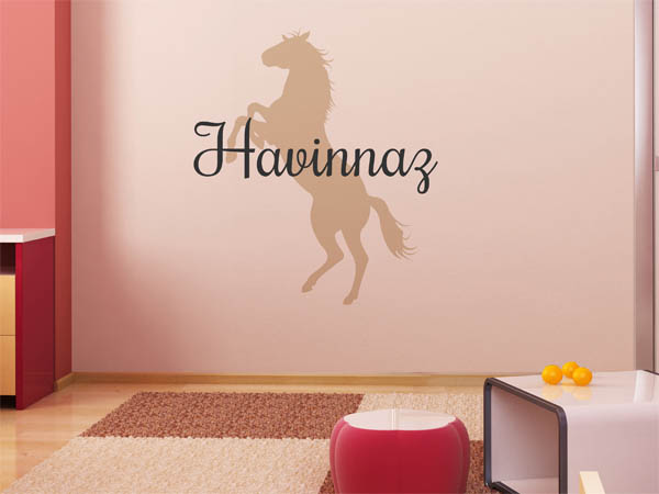 Wandtattoo Havinnaz mit Pferd