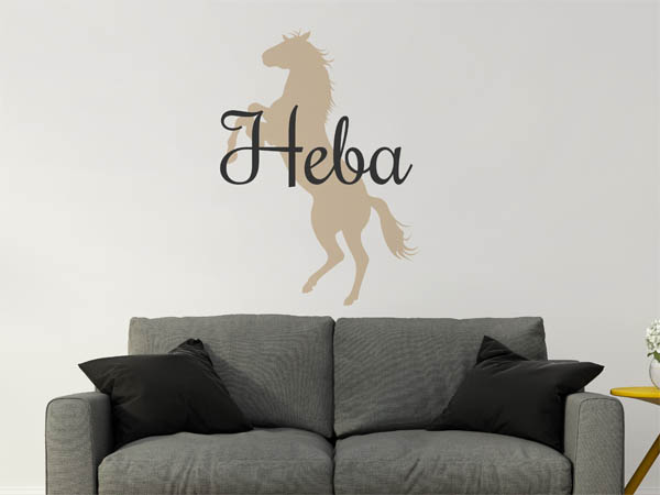 Wandtattoo Heba mit Pferd