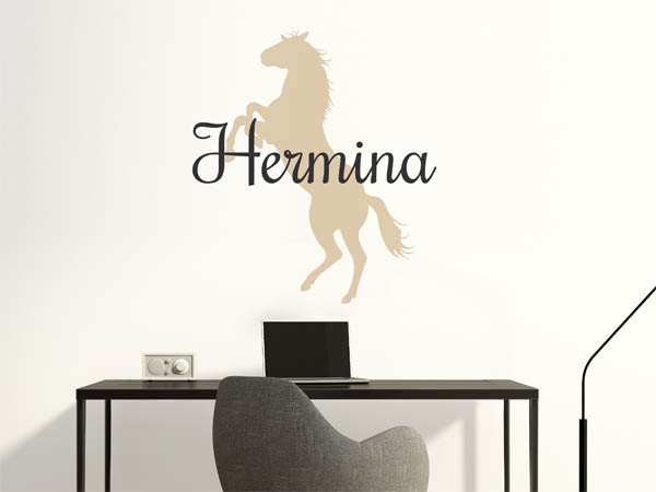 Wandtattoo Hermina mit Pferd