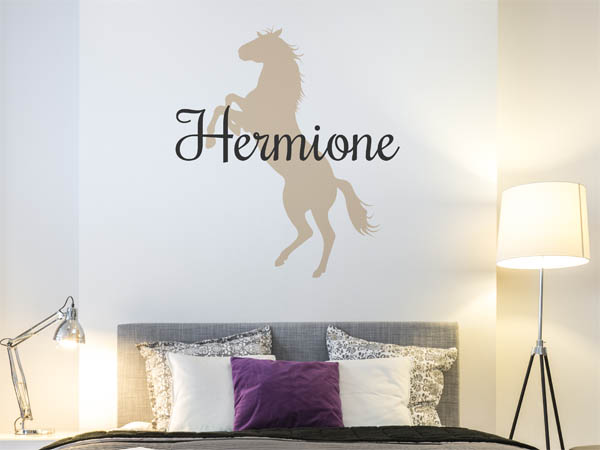 Wandtattoo Hermione mit Pferd