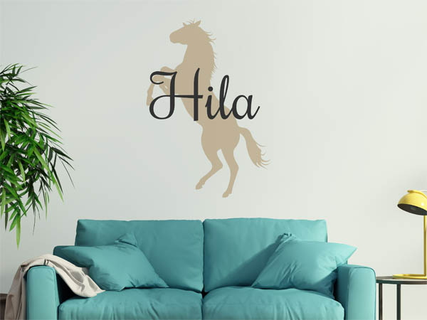 Wandtattoo Hila mit Pferd