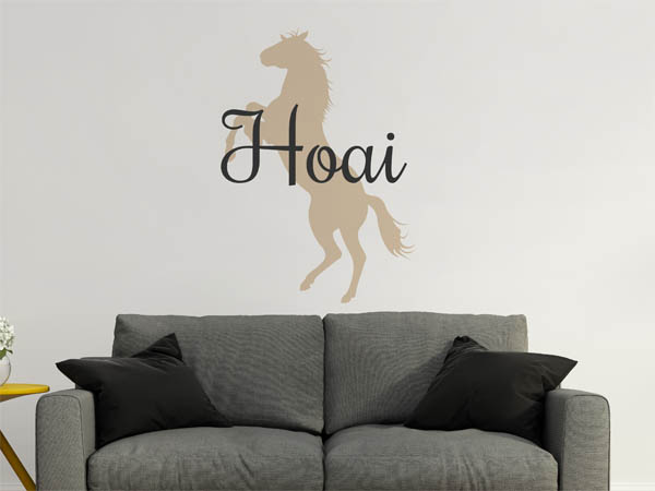 Wandtattoo Hoai mit Pferd