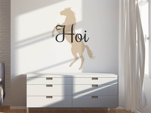 Wandtattoo Hoi mit Pferd