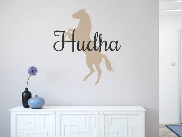 Wandtattoo Hudha mit Pferd