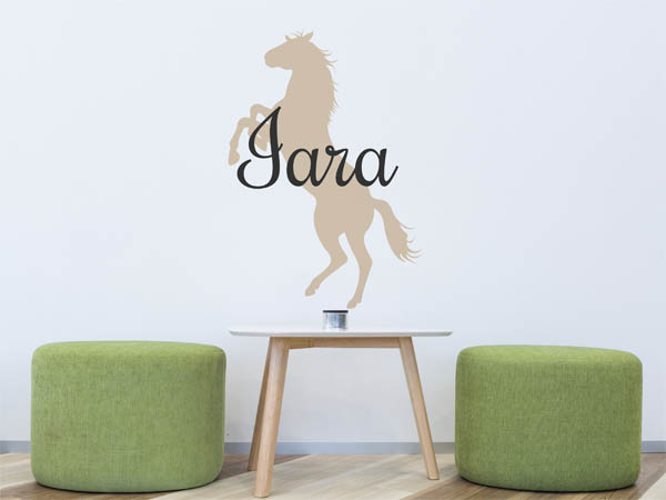Wandtattoo Iara mit Pferd