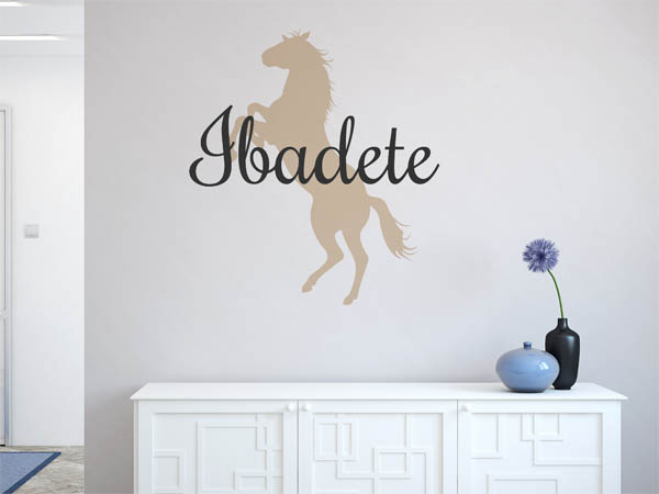 Wandtattoo Ibadete mit Pferd