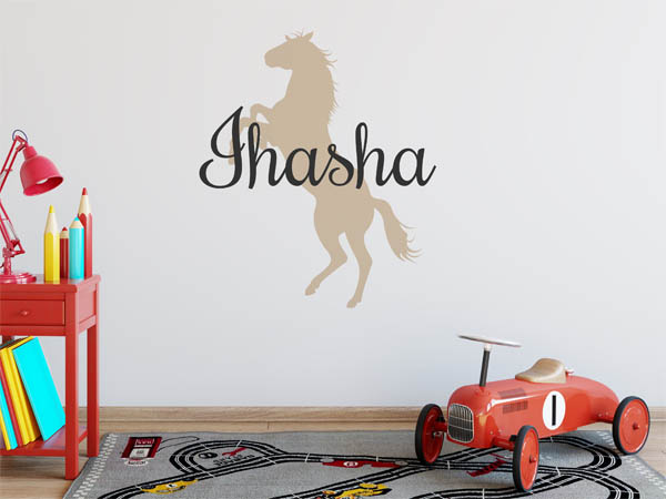 Wandtattoo Ihasha mit Pferd